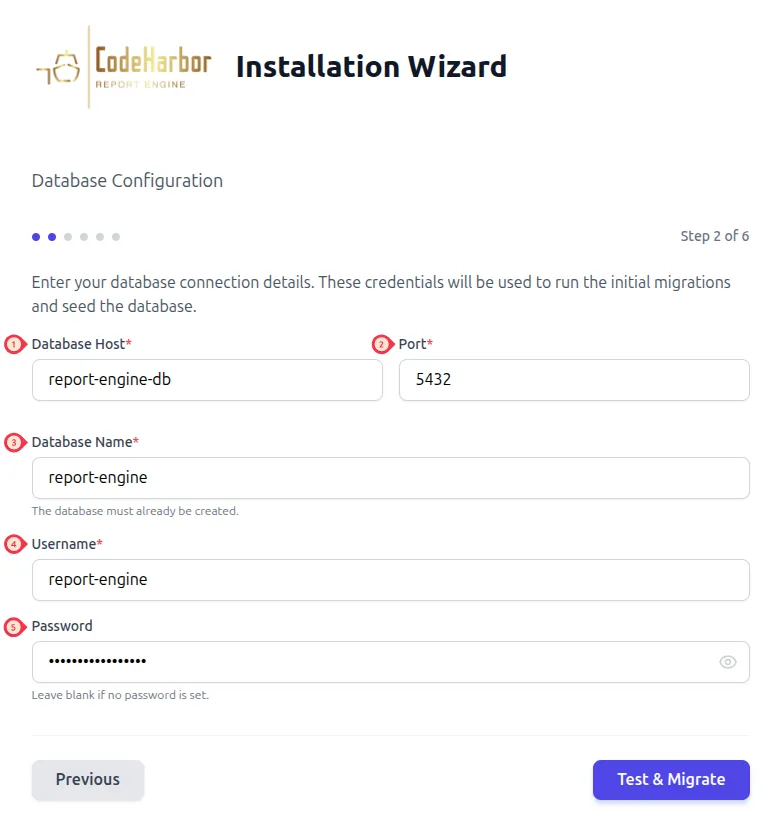 configuration-wizard step 2
