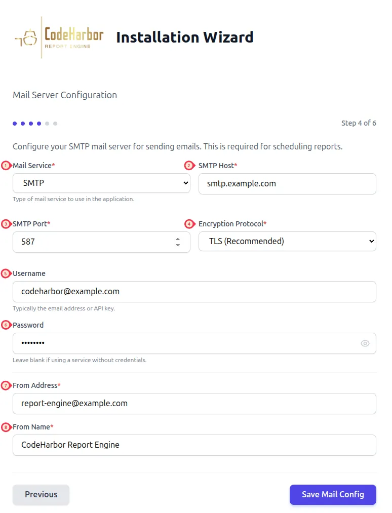 configuration-wizard step 4