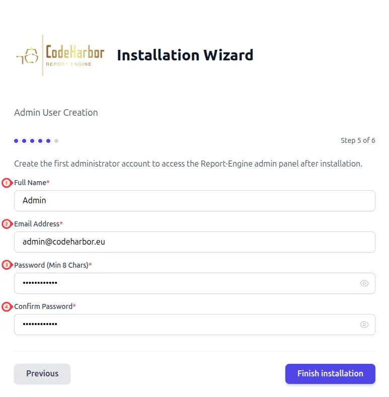 configuration-wizard step 5